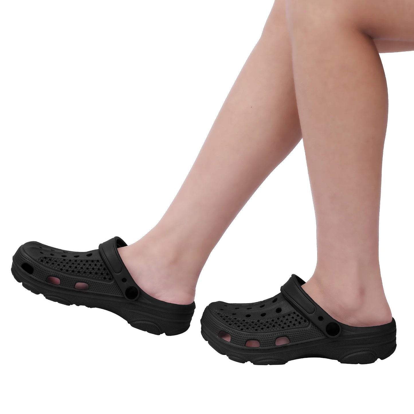 Bebealy Men Hole Clogs Slippers Men Garden Shoes For Men Arch Support Slides Summer Fashion Beach Slippers Non-slip EVA Slippers