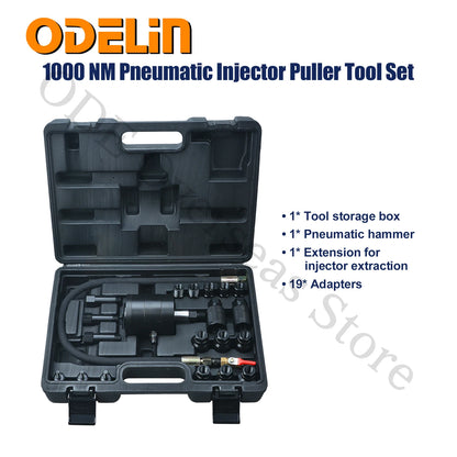 1000 NM Pneumatic Injector Puller Tool Set Professional Air Vibration Injector Removal Extractor Tool