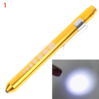 1 pièces lampe de poche LED Portable lampe de travail stylo de premiers secours lampe torche élève jauge mesure stylo médical lumière