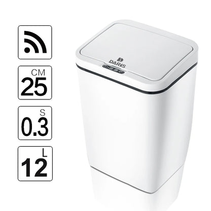 Automatic Touchless Intelligent induction Motion Sensor Kitchen Trash Can Wide Opening Sensor Eco-friendly Waste Garbage Bin