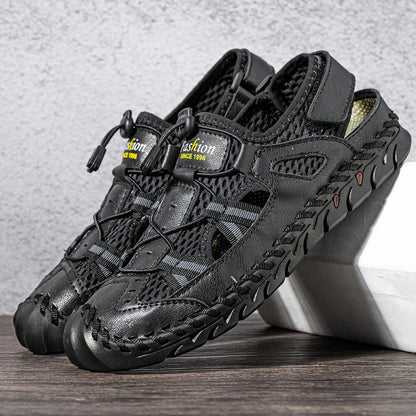 Hot Summer Men's Sandals Outdoor Mesh Sandals Soft Clogs Men Sandals Slides Handmade Dropship Sandals Roman Outdoor Slippers