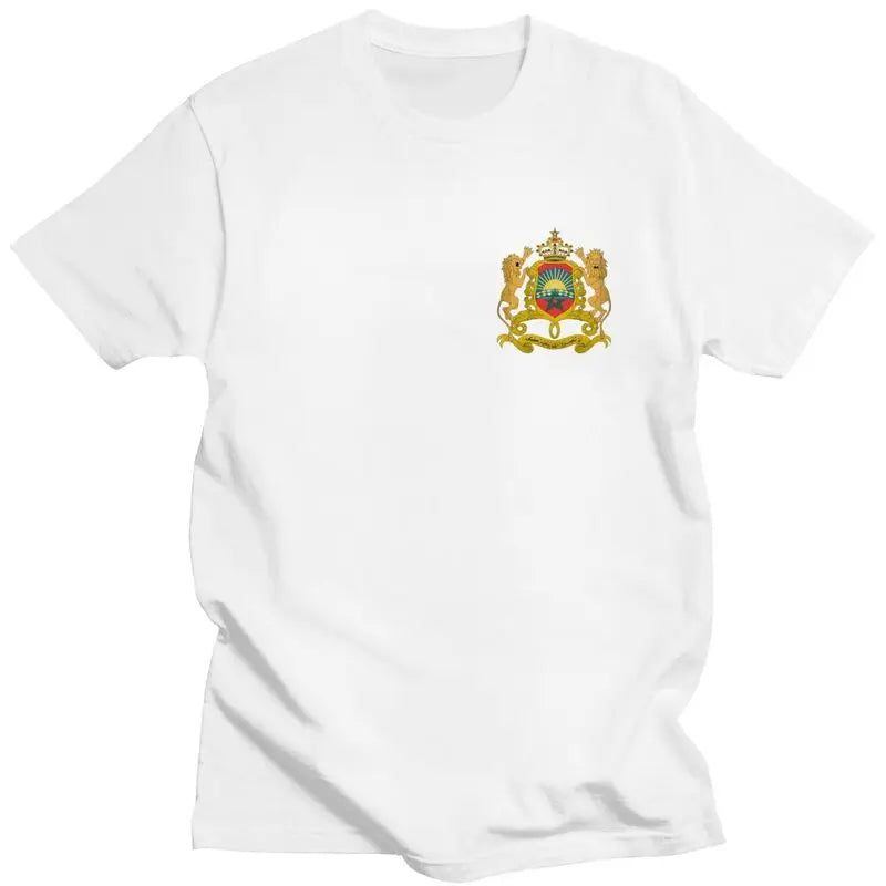 Custom Kingdom Of Morocco T Shirt Men Short-Sleeve Moroccan Patriotic T-shirt Streetwear Tee Tops Oversized Tshirt Gift