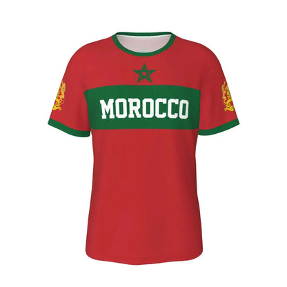 Morocco Flag National Emblem 3D Print T-Shirts Men Women Casual Fashion Oversized Short Sleeve T Shirt Man Tops Tees Clothing
