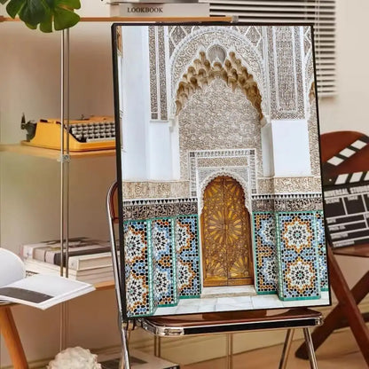 Affiche porte marocaine art arabe