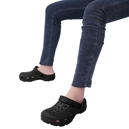 Bebealy Men Hole Clogs Slippers Men Garden Shoes For Men Arch Support Slides Summer Fashion Beach Slippers Non-slip EVA Slippers