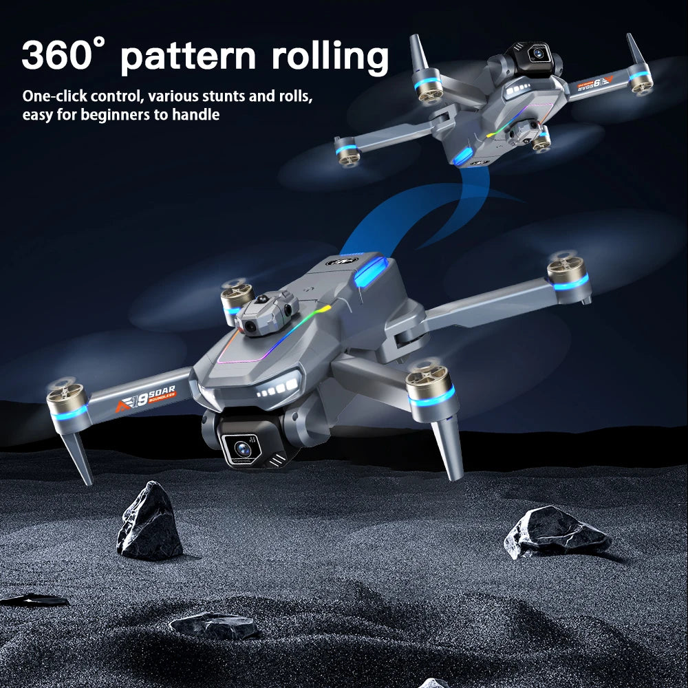 2025 nouveau Drone AE19 8K HD 4.3 "hélicoptère télécommandé en Mode sans tête 360 °   Flip Quadcopter jouets Mini Drone Fors enfant jouet cadeaux