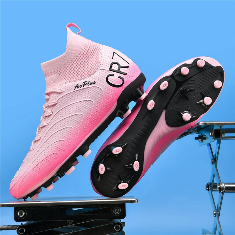 Men's Soccer Shoes Anti-slip TF/FG Football Boots Low-Top Non-Slip Sports Soccer Sneakers Breathable Outdoor Grass Soccer Boots