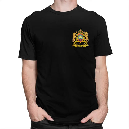 Custom Kingdom Of Morocco T Shirt Men Short-Sleeve Moroccan Patriotic T-shirt Streetwear Tee Tops Oversized Tshirt Gift