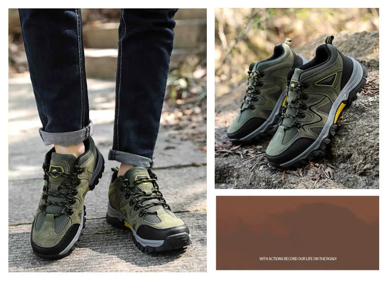 MIXIDELAI 2024 New Brand Spring Fashion Outdoors Sneakers Breathable Men's Shoes Mens Combat Desert Casual Shoes Plus Size 36-47