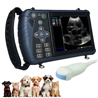 Scanner à ultrasons vétérinaire Portable, Machine Ultra portative de contrôle de grossesse vétérinaire, pour utilisation de porc, mouton, vache, cheval, chien, chat