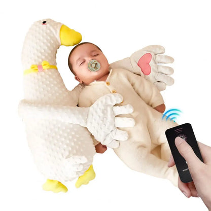 Baby Sleep Patter Stuffed Soothing Patting Toy with Palm Pad 3 Levels Adjustable Electric Hand Pillow for Soothing Sleeping Baby