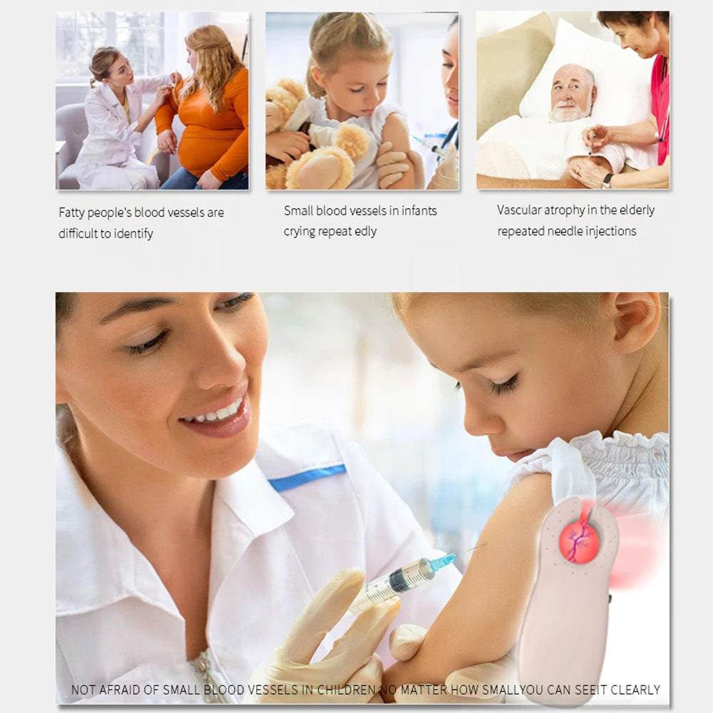 AiQUE détecteur de veineux Rechargeable sans fil médical Portable localisateur de veine Machine infirmière visionneuse d'injection aide dispositif de détection