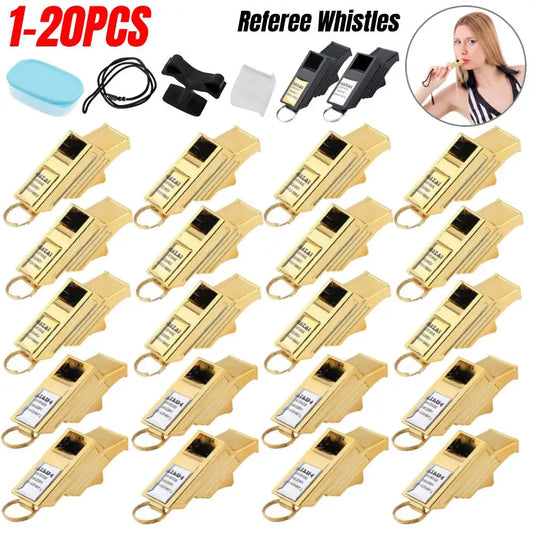 1-20PCS High quality Referee Whistles Football Sports Training Big Sound Whistle Professional Soccer Basketball Referee Whistle