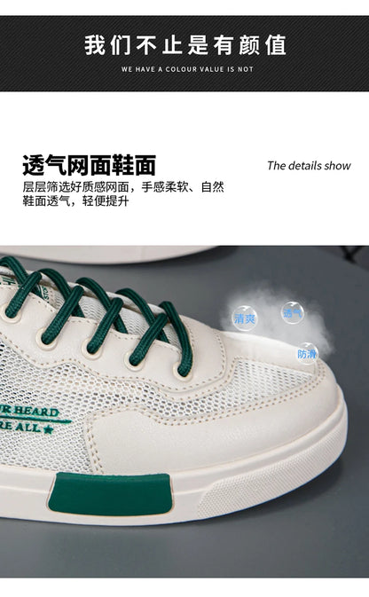 2023 Men's New Lace Up Hollow Breathable Outdoor Comfortable Flat Bottom Half Trailer Men's Shoes