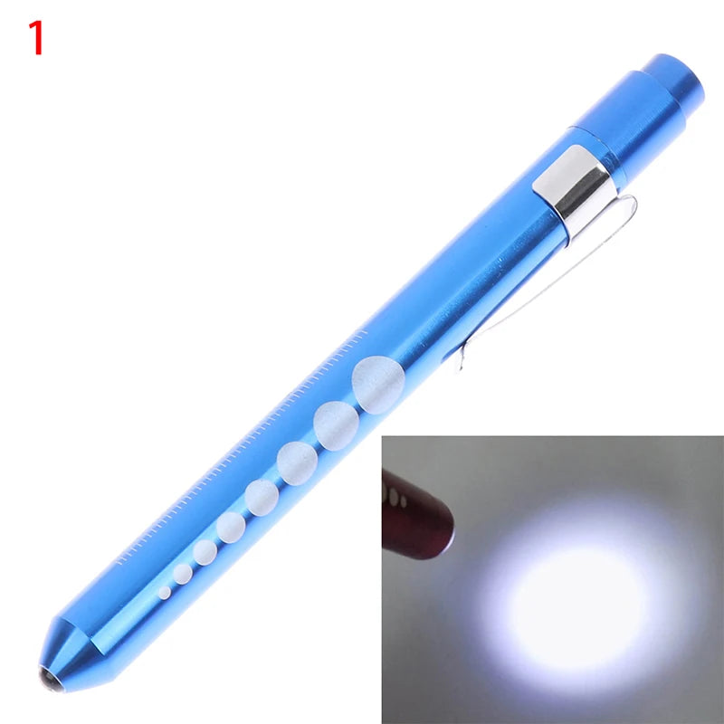 1 pièces lampe de poche LED Portable lampe de travail stylo de premiers secours lampe torche élève jauge mesure stylo médical lumière
