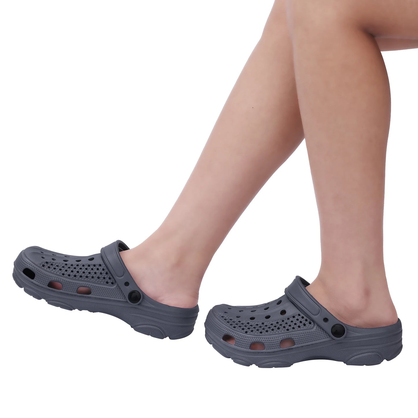 Bebealy Men Hole Clogs Slippers Men Garden Shoes For Men Arch Support Slides Summer Fashion Beach Slippers Non-slip EVA Slippers