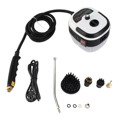 2500W Portable Handheld Steam Cleaner High Temperature Pressurized Steam Cleaning Machine with Brush Heads for Kitchen Furniture
