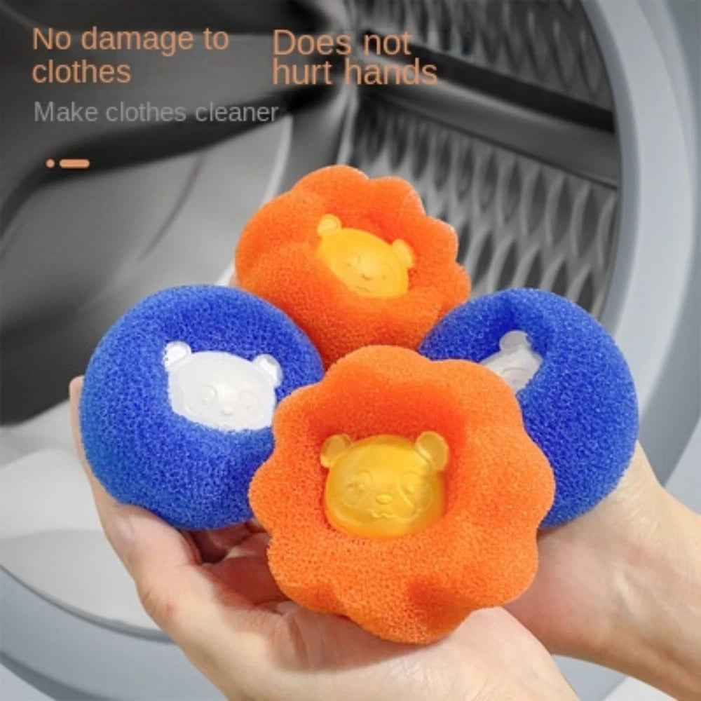 1/5/10PCS Laundry Ball Set Reusable Washing Machine Hair Removal Ball Cleans Lint Fuzz Pet Hair Clothing Household Products Home