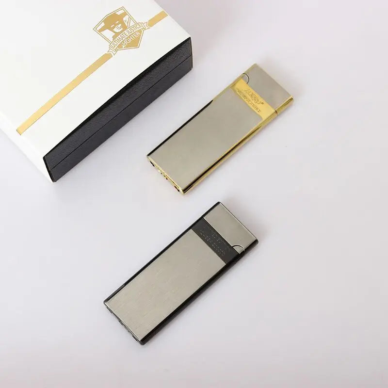 Zorro Ultra-thin Easy To Put Cigarette Case Grinding Wheel Inflatable Lighter Man Toy