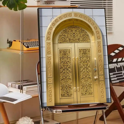 Affiche porte marocaine art arabe