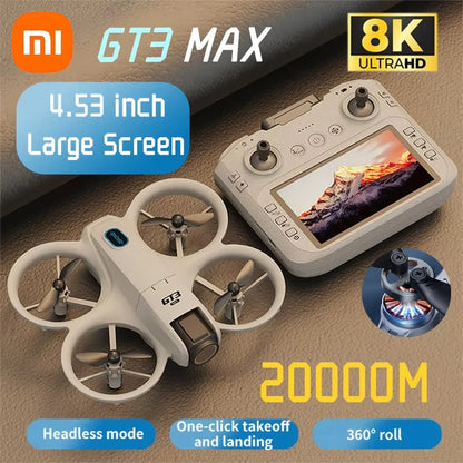 Xiaomi Gt3 Max Drone 8k Hd photographie aérienne grand écran positionnement du flux optique sans brosse évitement d'obstacles Intelligent