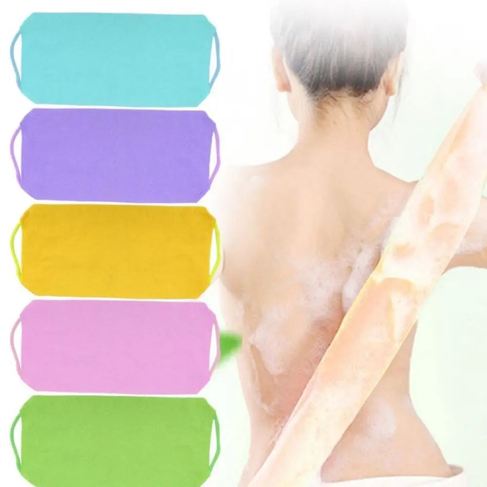 Colorful Exfoliating Rubbing Bath Towel Washcloth Elastic Shower Body Scrub Cleaning Massage Bath Towel Body Washing Clean Towel