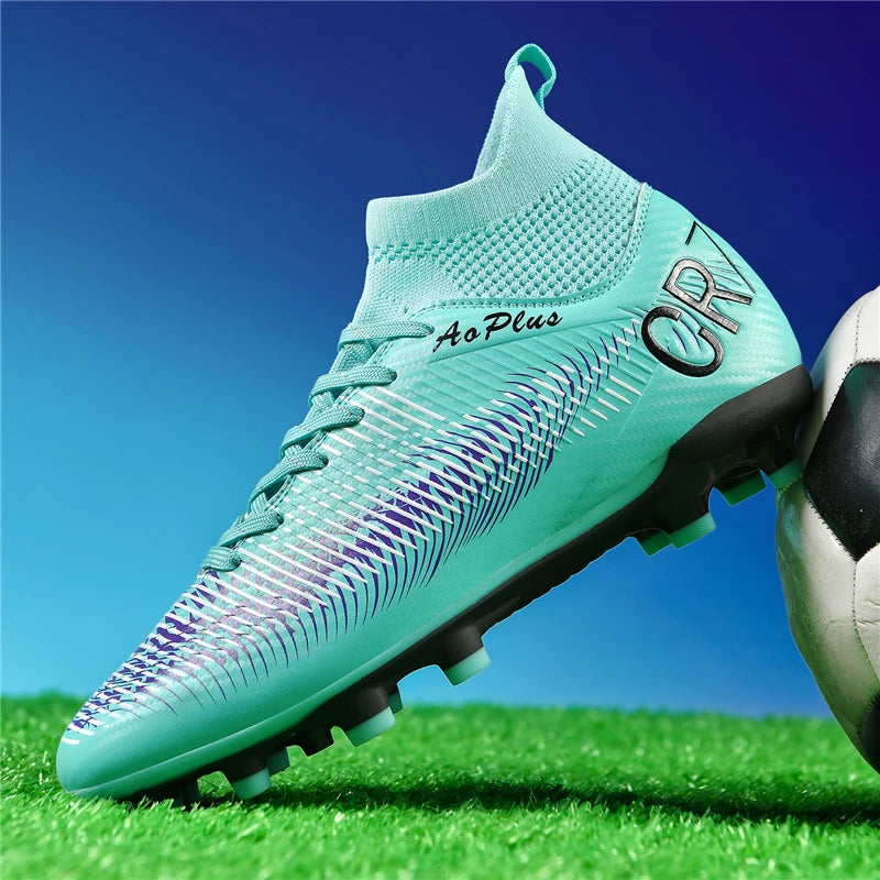 Men's Soccer Shoes Anti-slip TF/FG Football Boots Low-Top Non-Slip Sports Soccer Sneakers Breathable Outdoor Grass Soccer Boots