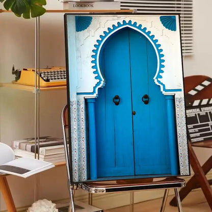 Affiche porte marocaine art arabe