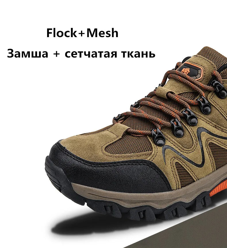 MIXIDELAI 2024 New Brand Spring Fashion Outdoors Sneakers Breathable Men's Shoes Mens Combat Desert Casual Shoes Plus Size 36-47