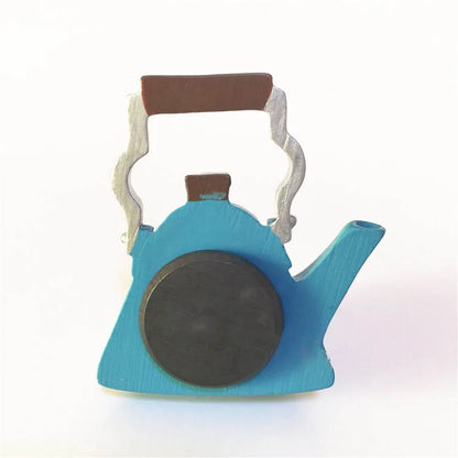 Kettle Teapot Style Refrigerator Magnetic 3D Stickers, Home Decoration, Food Fridge Magnets, Travel Souvenir Accessory