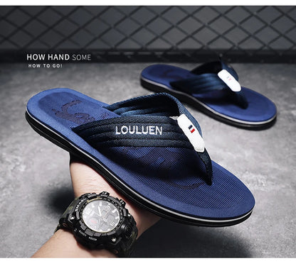Hot Fashion Blue Massage Slippers Men Flip Flops Big Size 46 Casual Slides Men Non Slip Beach Indoor Slippers Men сланцы мужские