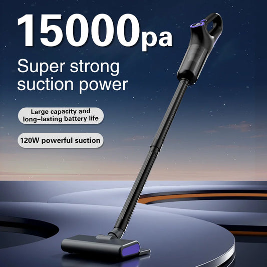 Aspirateur sans fil Portable 15000PA, haute puissance d'aspiration 120W, Rechargeable par USB, pour la maison