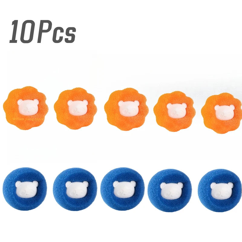 1/5/10PCS Laundry Ball Set Reusable Washing Machine Hair Removal Ball Cleans Lint Fuzz Pet Hair Clothing Household Products Home