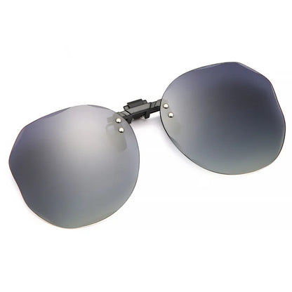 Women Sunglasses Clip-on Polarized Optical Glasses Clip Diamond Cut Mirror Eyeglasses Anti-UV Driving Sunglasses 2023 Trendy