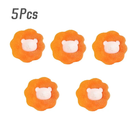 1/5/10PCS Laundry Ball Set Reusable Washing Machine Hair Removal Ball Cleans Lint Fuzz Pet Hair Clothing Household Products Home