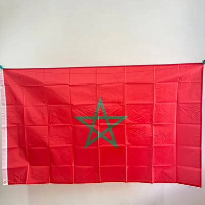 Morocco Flag 90X150cm MAR MA The Kingdom of Morocco Flag  Banner