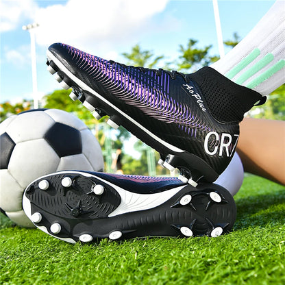 Men's Soccer Shoes Anti-slip TF/FG Football Boots Low-Top Non-Slip Sports Soccer Sneakers Breathable Outdoor Grass Soccer Boots
