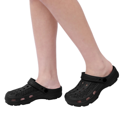 Bebealy Men Hole Clogs Slippers Men Garden Shoes For Men Arch Support Slides Summer Fashion Beach Slippers Non-slip EVA Slippers