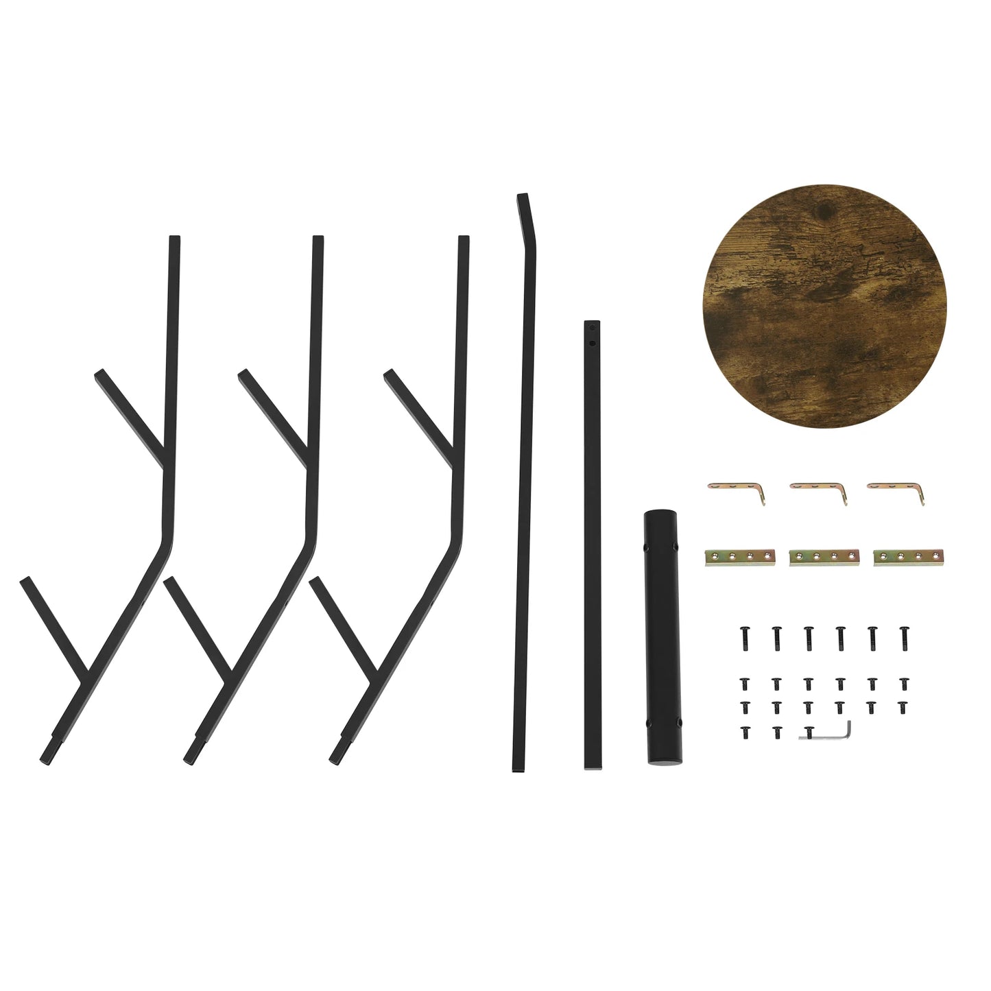 WOLTU Free Standing Hat Clothing Display Stand Coat Rack Tree Shape with 9 Hooks 1 Shelf for Clothes Hats Bags for Living Room