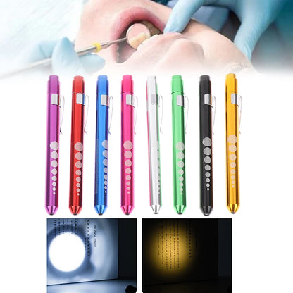 1 pièces lampe de poche LED Portable lampe de travail stylo de premiers secours lampe torche élève jauge mesure stylo médical lumière