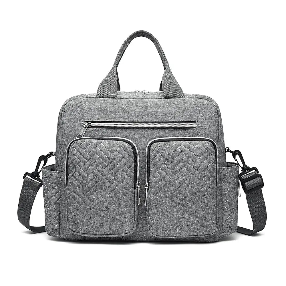 KONO Baby Diaper Bag Stylish & Walkable for Mom and Dad travel bag with Insulated Pockets for Vials & Snacks