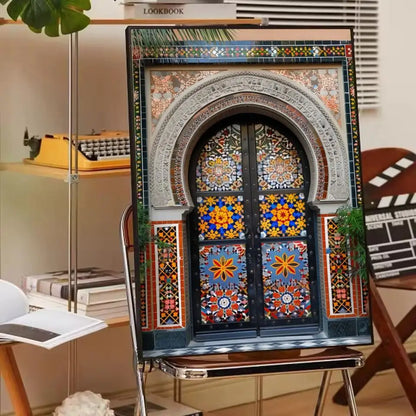 Affiche porte marocaine art arabe