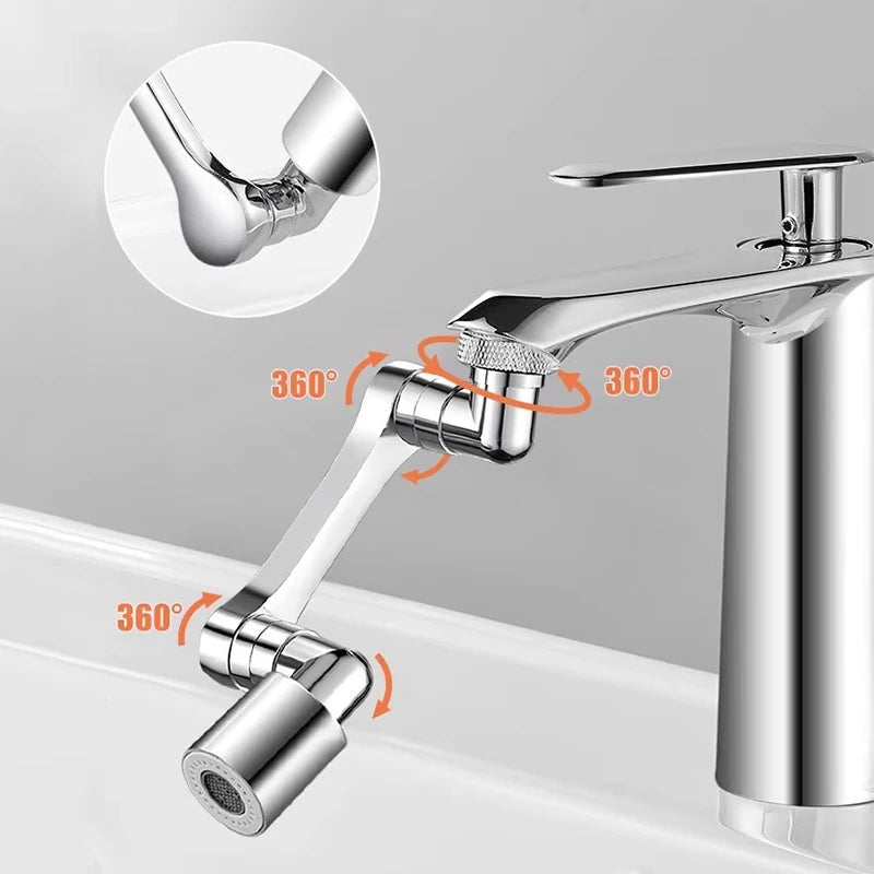 1080° Universal Rotation Faucet Extender Sprayer Head Kitchen Robot Arm Extension Faucets Mixer Aerator Bubbler Water Tap Nozzle