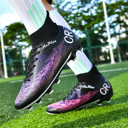 Men's Soccer Shoes Anti-slip TF/FG Football Boots Low-Top Non-Slip Sports Soccer Sneakers Breathable Outdoor Grass Soccer Boots