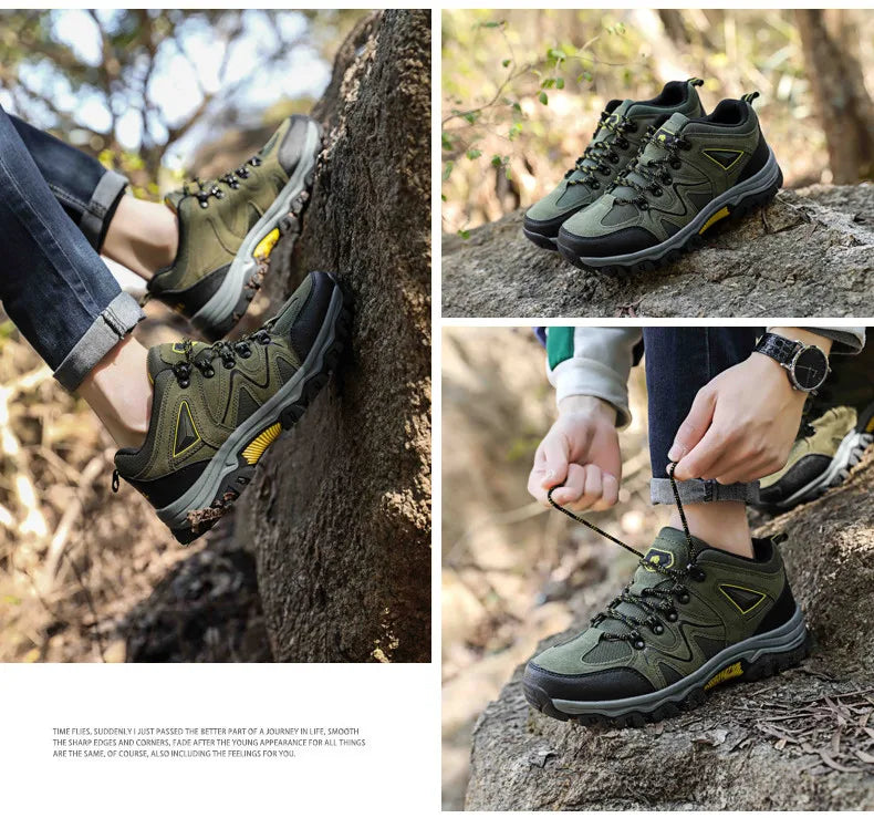 MIXIDELAI 2024 New Brand Spring Fashion Outdoors Sneakers Breathable Men's Shoes Mens Combat Desert Casual Shoes Plus Size 36-47