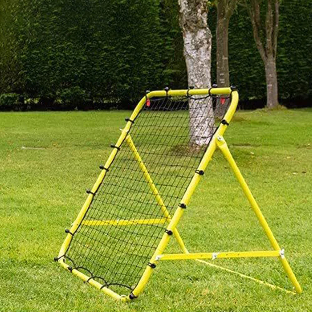 Soccer Rebounder Net with 20 Elastic Ropes Kickback Football Practice Net Target Goal Net Beginner Training Aid （No bracket）