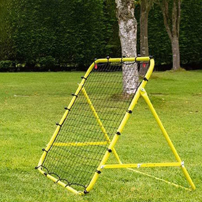 Soccer Rebounder Net with 20 Elastic Ropes Kickback Football Practice Net Target Goal Net Beginner Training Aid （No bracket）