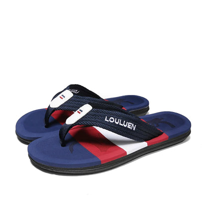 Hot Fashion Blue Massage Slippers Men Flip Flops Big Size 46 Casual Slides Men Non Slip Beach Indoor Slippers Men сланцы мужские