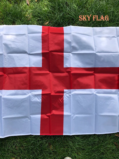 SKY FLAG 90x150cm England Flag 3x5 ft England Country Flag Cross Of St George English National Banner Indoor Outdoor decoration