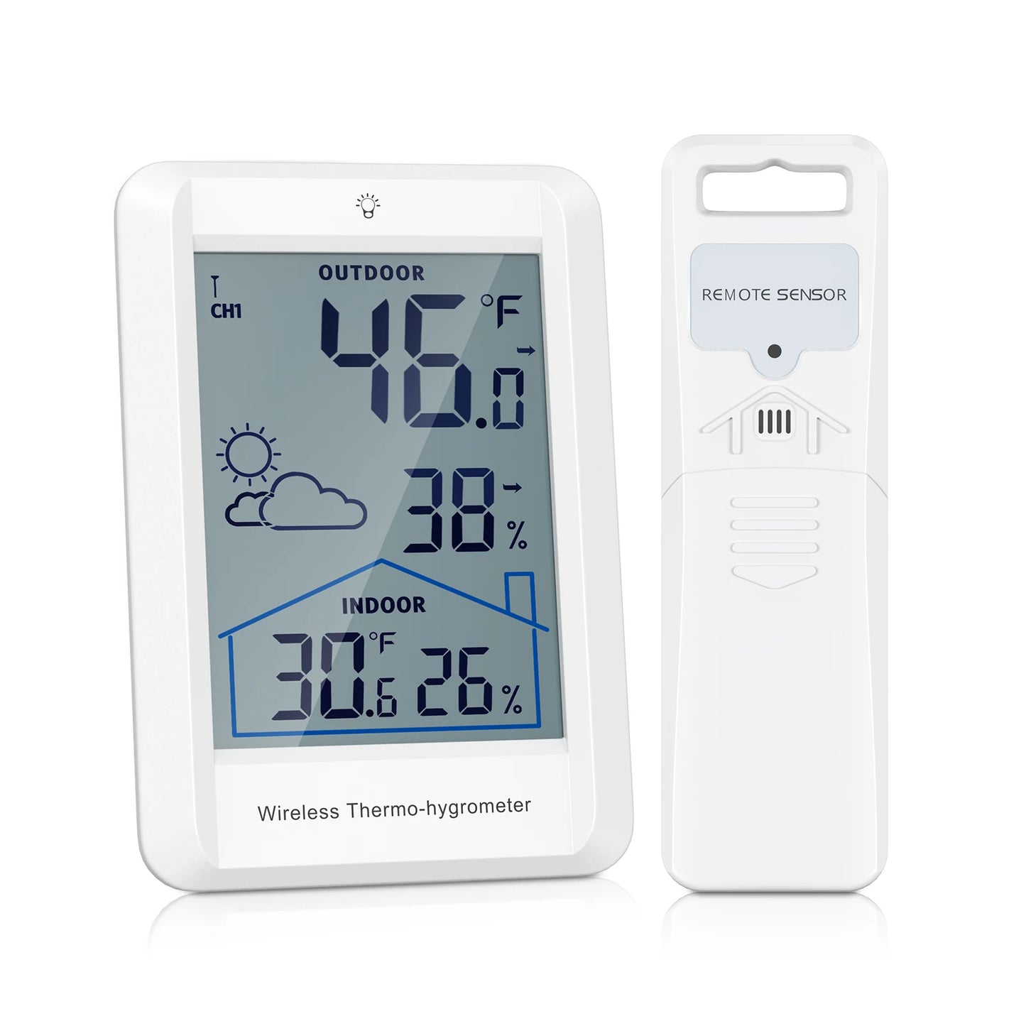 ORIA Wireless Thermometer Weather Station Digital Forecast Station Temperature Monitor Humidity for Home, Baby Room, Greenhouse